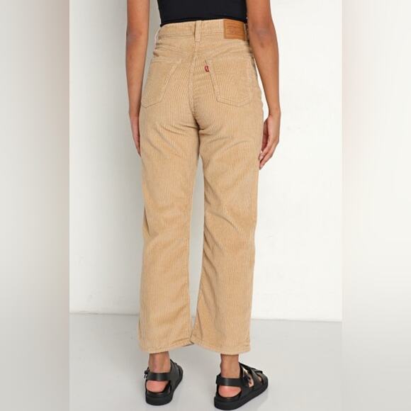 NEW LEVI’S SOFT CORDUROY STRAIGHT LEG PANTS TAN GOLD KHAHI 100% COTTON SZ 29x30 - Picture 2 of 11